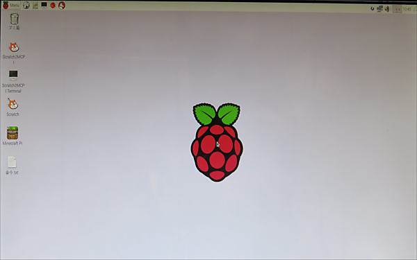 Raspbianが起動した