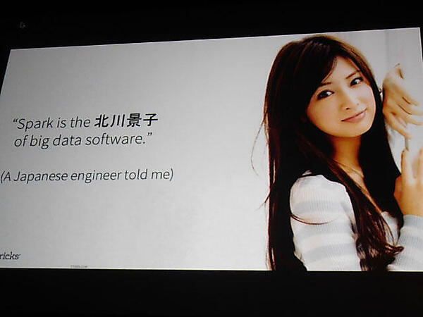 Sparkはビッグデータソフトウェアの北川景子？