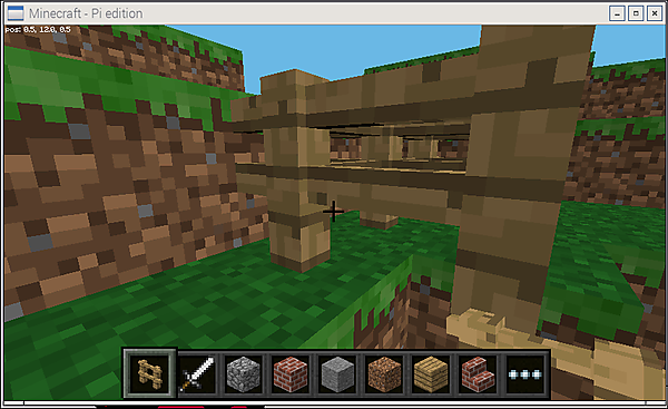 マウスの「右クリック」で柵が作成された