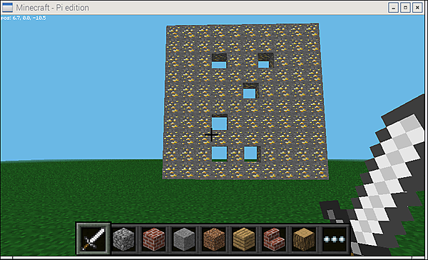 叩いたブロックが消えた