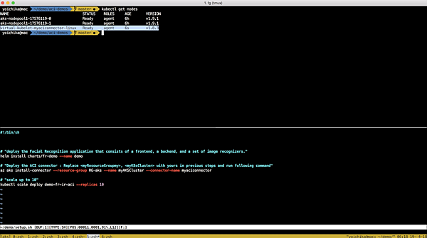 Virtual Kubeletが通常のノードと並んで表示される