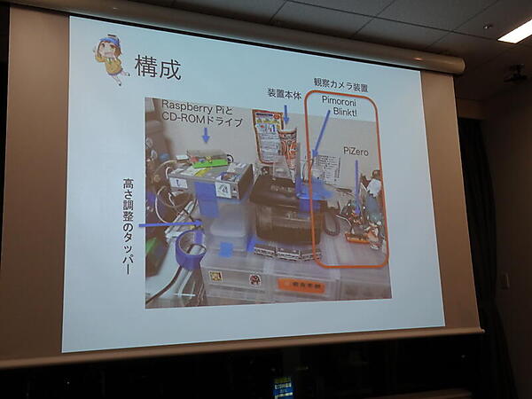 Ejectコマンドで金魚にエサやり