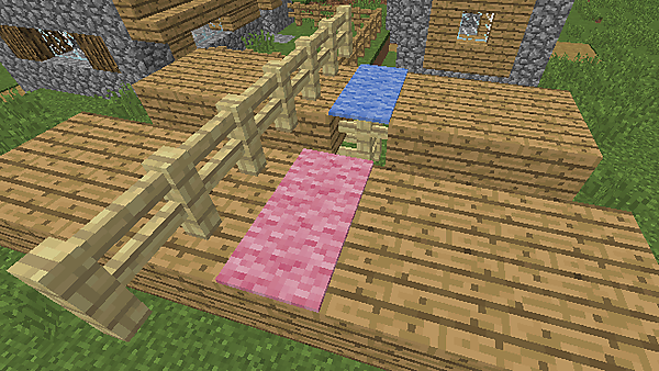 柵で通行可否を制御した通路の例