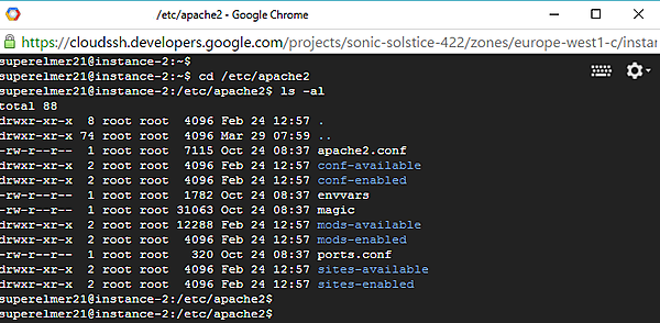 /etc/apache2のディレクトリとファイル構成