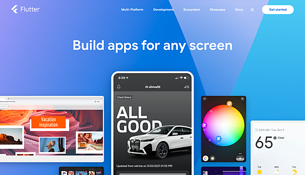 FlutterのWebサイト