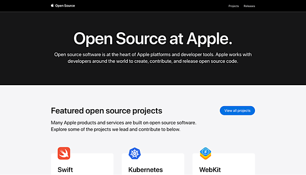AppleのOSSプロジェクト