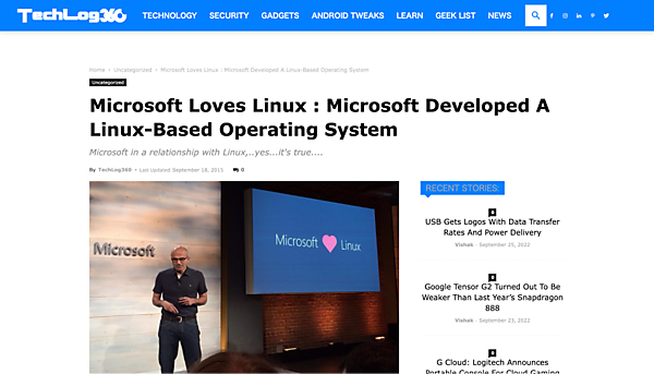 Microsoft loves Linuxが印象的だったナデラCEOのプレゼンテーション