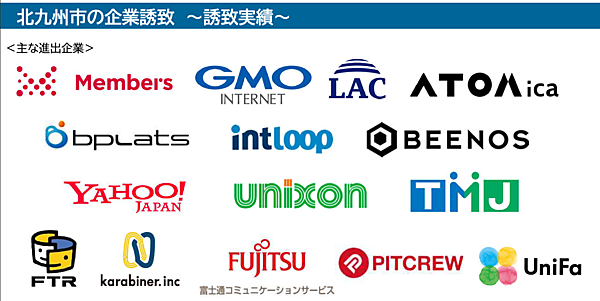 北九州市の企業誘致 〜誘致実績〜
