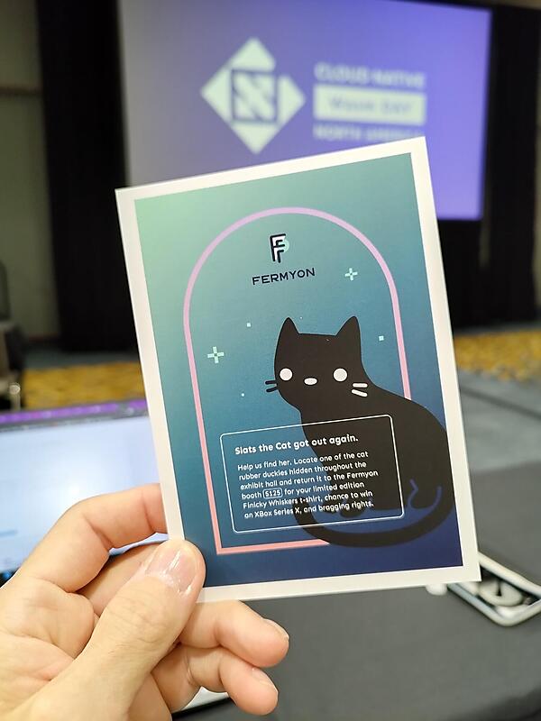 カンファレンスルームで配布されていたFermyonのカード