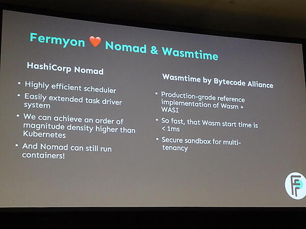 SpinはNomadとWasmTimeで構成されている