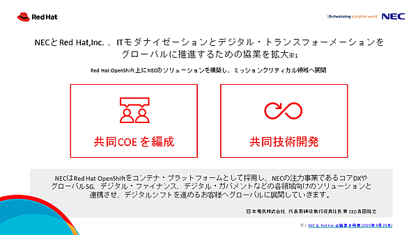 NECとの協業を拡大