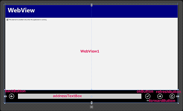 図1　各コントロールを配置した