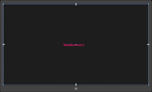 図4　WebBrowserコントロールだけを配置