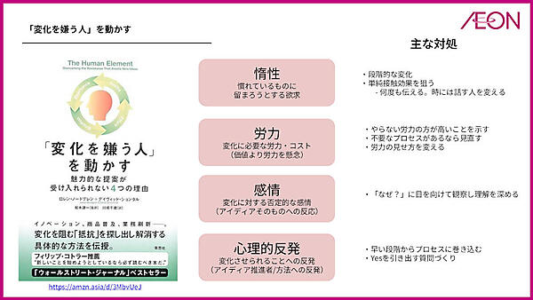 「変化を嫌う人」を動かす