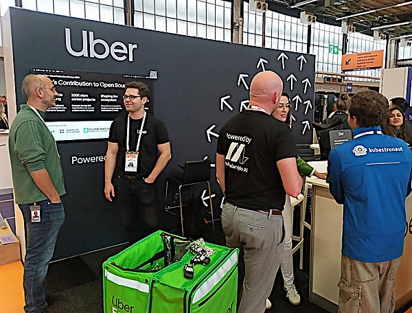 エンドユーザーだがCNCFのSilverメンバーのUberのブース