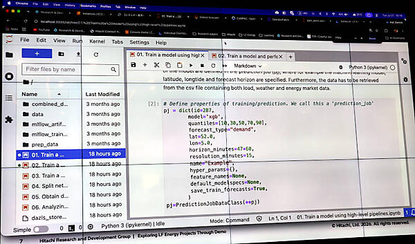Jupyter Notebookで作成した機械学習のコードを見せる