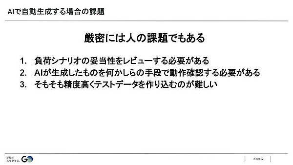 AIで自動生成する場合の課題